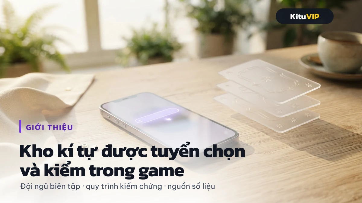 Giới thiệu KituVIP, kho kí tự đặc biệt được tuyển chọn và kiểm trong game